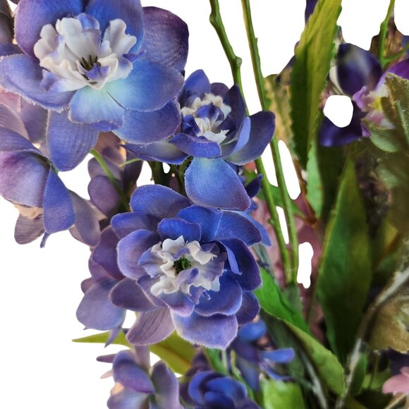 Artificial Purple & Lavender Flower Bouquet Hand-Tied Arrangement Stunning Displ - Picture 7 of 16